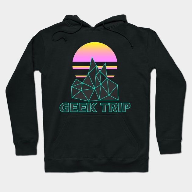 Retro Wave Geek Trip Hoodie by SkysMans